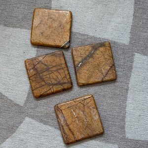 Polished Stone Smooth Coasters (x4)